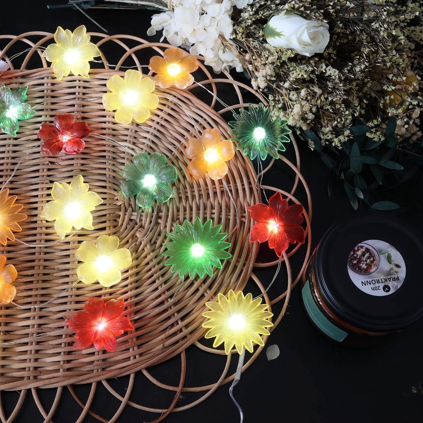 Winter Flower Fairy String Lights