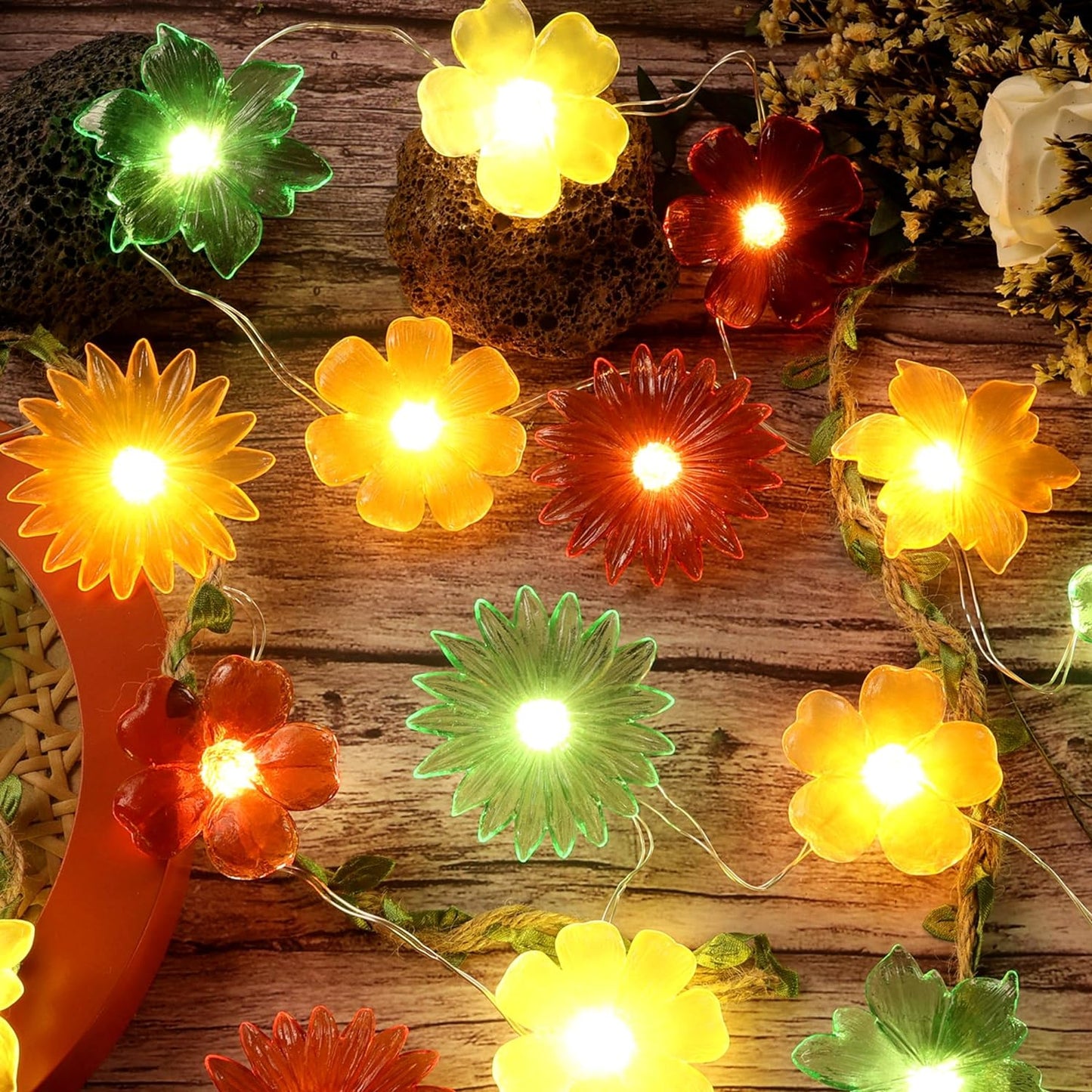 Winter Flower Fairy String Lights