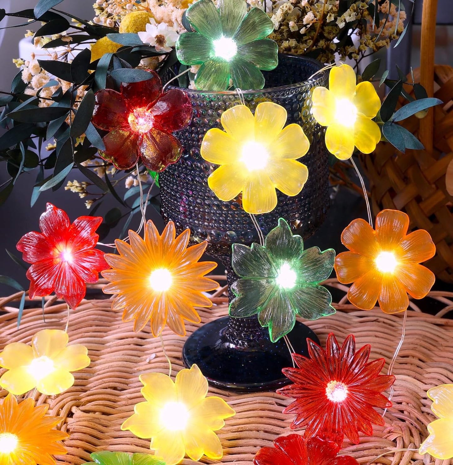 Winter Flower Fairy String Lights