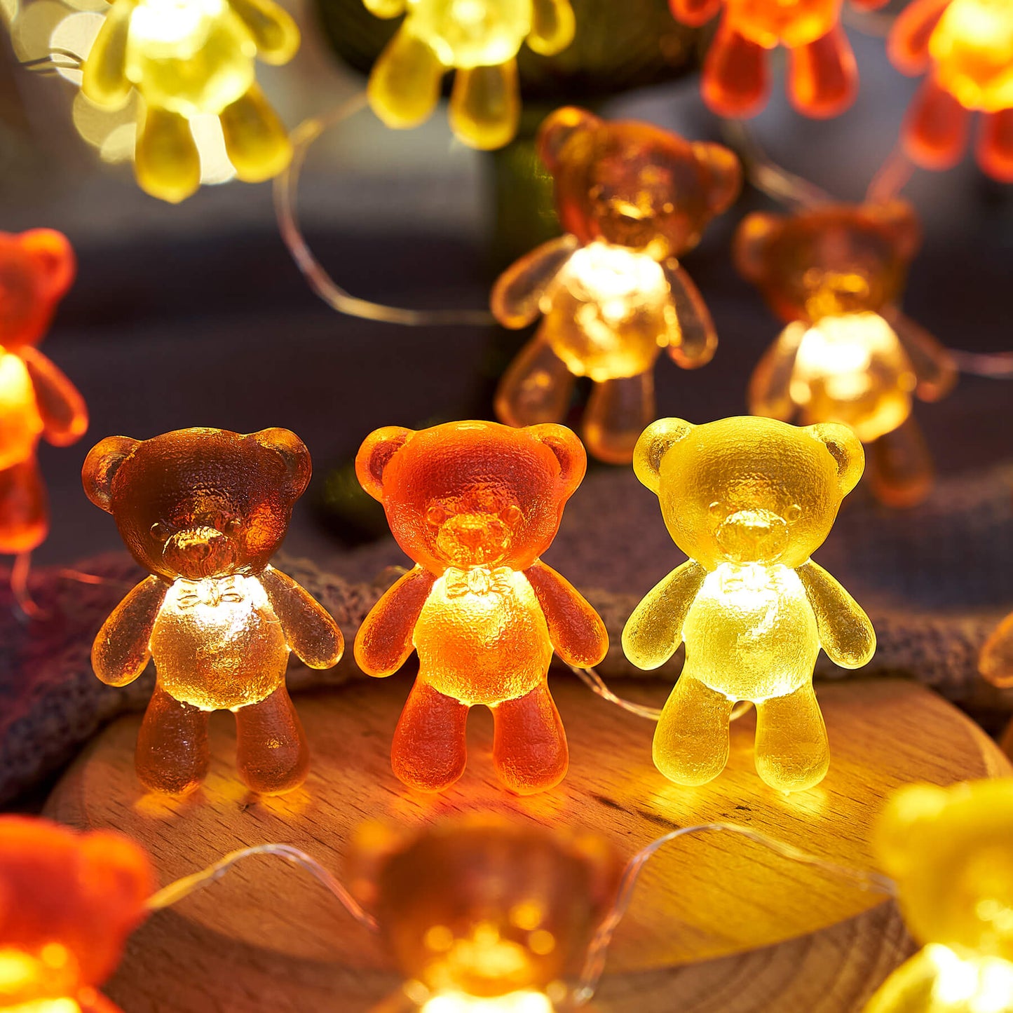 Teddy Bear Copper Wire Fairy Lights