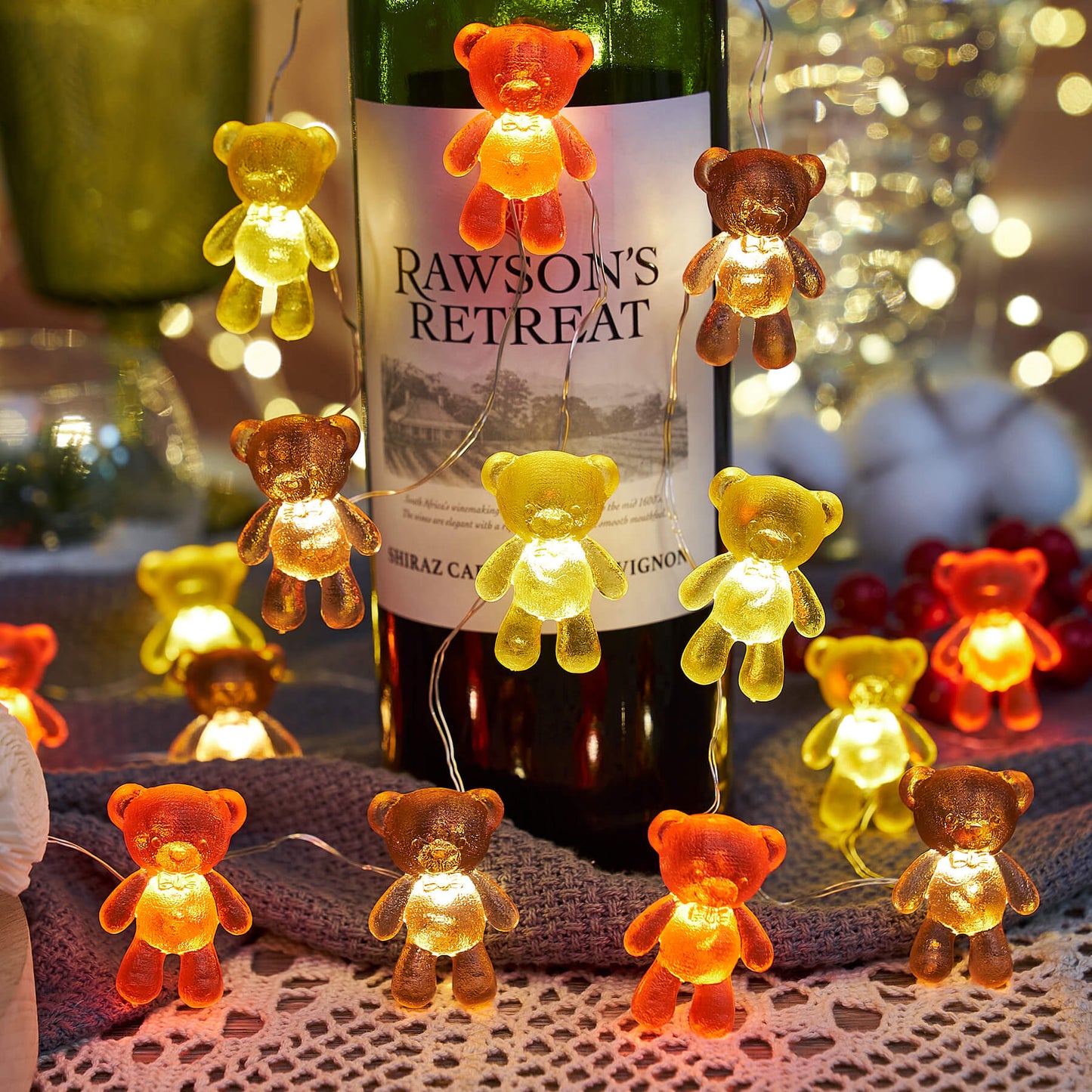 Teddy Bear Copper Wire Fairy Lights