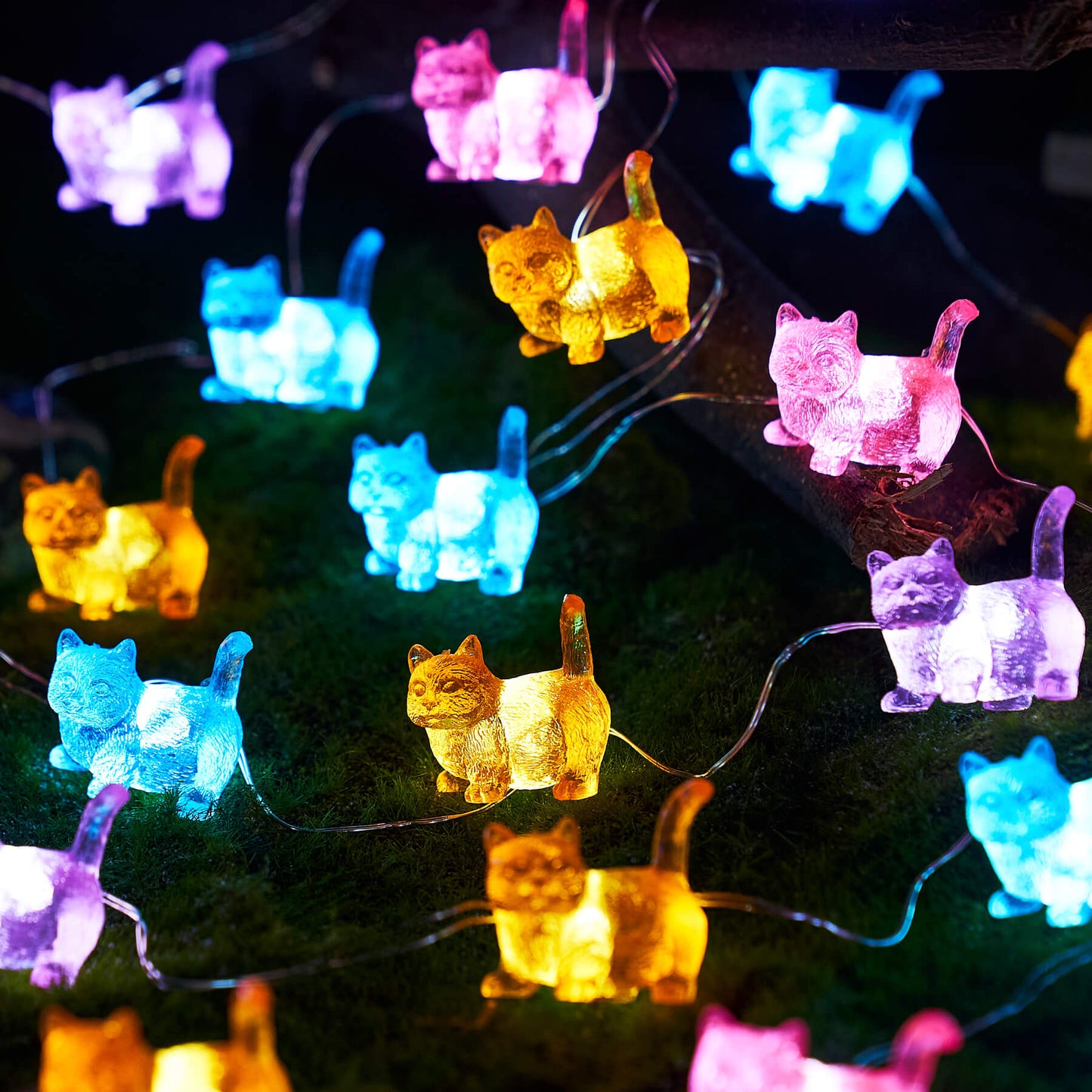 Fat Cat String Lights Room Decor