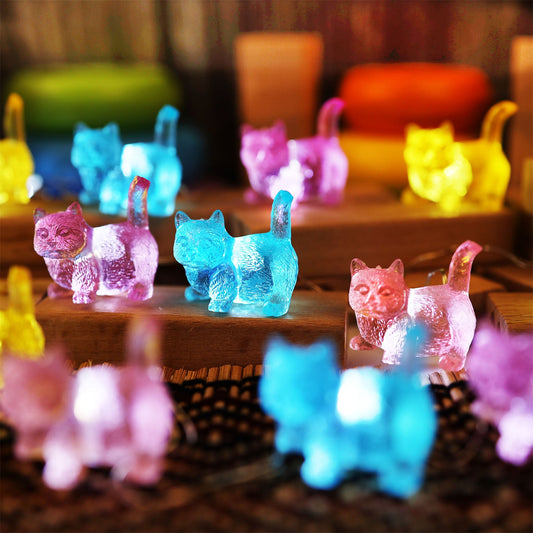 Bartlett Fairy Lights Adorable Cat String Lights