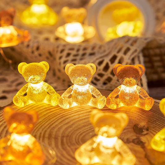 Sitting Teddy Bear 20LEDs 6.5ft Cute Fairy Lights