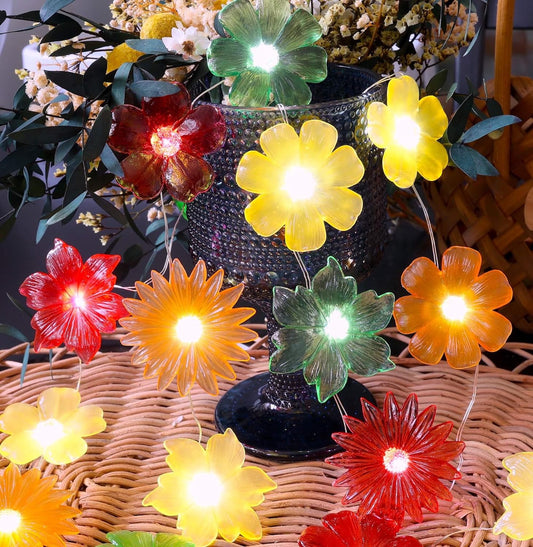 Winter Flower Fairy String Lights