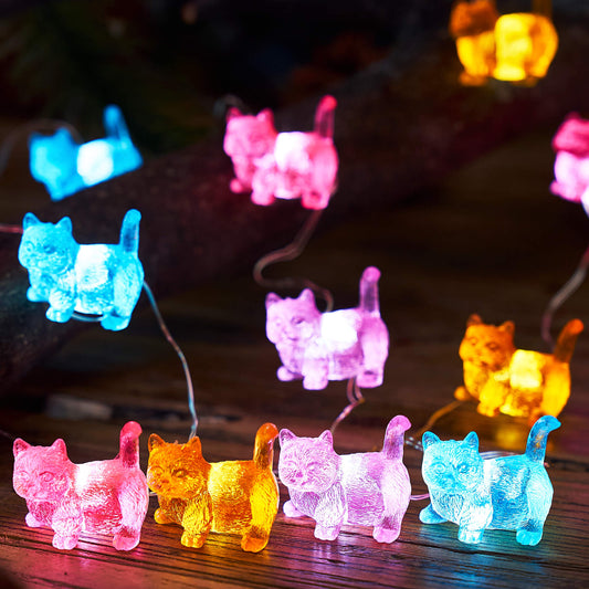 Fat Cat String Lights Room Decor